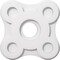 Ekena Millwork Luna Architectural Grade PVC Contemporary Ceiling Medallion, 12"OD x 3"ID x 4"C x 1"P CMP12LA-03000 - alternate 1